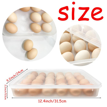 Jgalnim 3Pack Egg Trays Deviled Egg Containers With Lid Egg Container Carrier Refrigerator Portable Egg Trays For 72 Eggs Storge