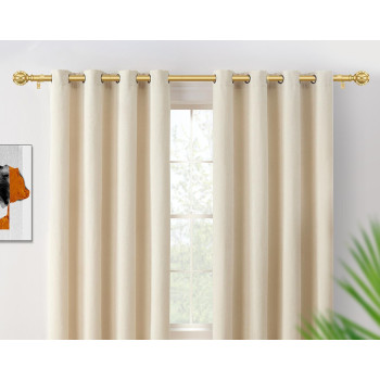 Curtain Rods 2 Pack Hotozon Curtain Rods For Windows 66 To 120 Inch New Splicing Window Rods For Windows Single Drapery Rod W