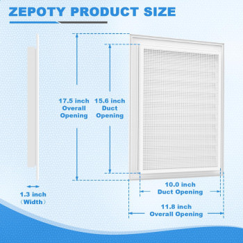 Zepoty 2Pack Paintable Gable Vents 12 X 18 Aluminum With Screen Maximize Ventilation In Attics And Sheds Vent Opening