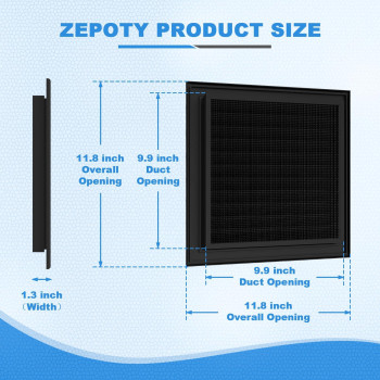 Zepoty Set Of 2 Aluminum Gable Vent 12 X 12 With Screened Design For Effective Attic And Shed Cooling Vent Opening 10