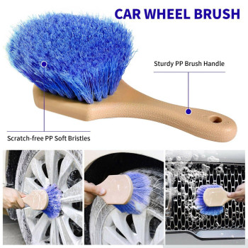 Wontolf 62 Car Wash Brush With Long Handle Scratchfree Soft Bristles Sturdy Car Wash Mop Kit Complete Car Cleaning Brush Ki