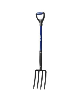 Wiker Pitchfork Pitchforks For Gardening Digging Composting Spading 4Tines Garden Fork Witn Fiberglass Handle 43 Inches