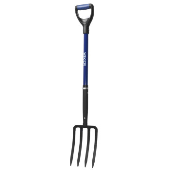 Wiker Pitchfork Pitchforks For Gardening Digging Composting Spading 4Tines Garden Fork Witn Fiberglass Handle 43 Inches