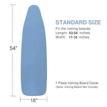 Vividpaw Ironing Board Cover And Pad 18X54 Thick Padding Elastic Edge Silicone Coated Resist Scorching And Staining Adjusta