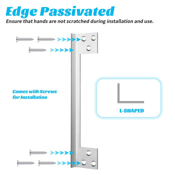 Blulu 2 Pcs Door Latch Guard Plate Outswing Angle Latch Protector Door Latch Cover Latch Shield L Shaped Security Reinforcement