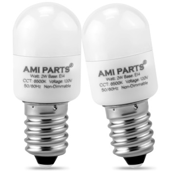 Ami Parts W11160686 W11518235 Refrigerator Light Bulb Waterproof Appliance Bulb Replacement For Maytag Whirlpool Freezer Ligh