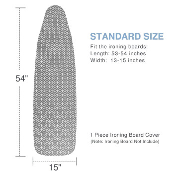 Vividpaw Ironing Board Cover And Pad With Thick Padding Elastic Edge Resist Scorching And Staining Heavy Duty Iron Board Cover