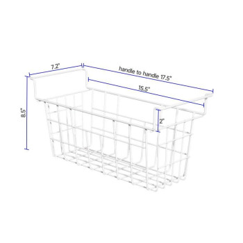 Kikibro Freezer Organizer Bins Freezer Baskets For Chest Freezer Deep Upright Freezer Storage Bins With Handles 175 Inch 2