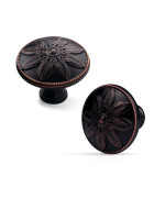 Xlroaafs 15 Pack Oil Rubbed Bronze Cabinet Knobs Drawer Knobs Handles 14 Round Zinc Alloy Bronze Kitchen Cabinet Knobs Drawe