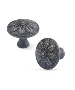 Xlroaafs 15 Pack Antique Silver Cabinet Knobs Dresser Knobs Vintage 14 Antique Kitchen Cabinet Hardware Knobs Handles For Cab