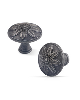 Xlroaafs 15 Pack Antique Silver Cabinet Knobs Dresser Knobs Vintage 14 Antique Kitchen Cabinet Hardware Knobs Handles For Cab