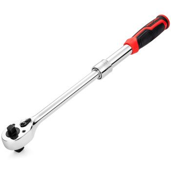 Maxpower Extendable Ratchet Wrench 12 38 Dual Drive Ratchet Handle Quick Release 72Tooth Reversible Ratcheting Exten