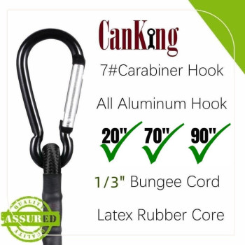 Canking Bungee Cords With Carabiner Hooks Camo Green 120 Inch10 Ft 2 Pcs