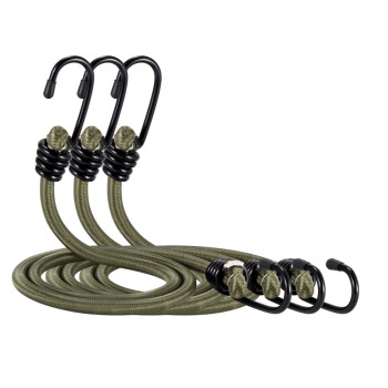 Canking Bungee Cords With Hooks Camo Green 60 Inch5 Ft 3 Pcs