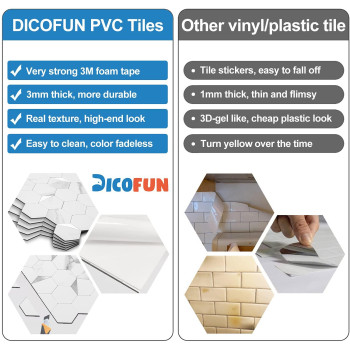 Dicofun 1 Sheet Hexagon Peel And Stick Backsplash Tile Polished Marble Look Mixed Light Gold Kitchen Backsplash Peel And Stick