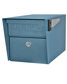 Mail Boss 7584 Mail Manager Curbside Locking Security Mailbox Century Blue