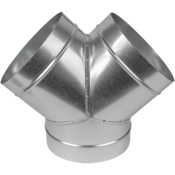 8 Inch Yshape Ducting Splitter 45 Degree Galvanized Steel 3Way Dust Collection Fitting Branches For Exhaust Fan Ductin