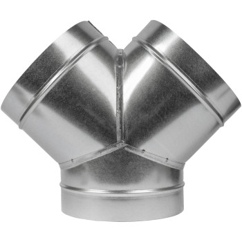 8 Inch Yshape Ducting Splitter 45 Degree Galvanized Steel 3Way Dust Collection Fitting Branches For Exhaust Fan Ductin