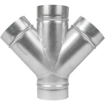 4 Inch Wshape Ducting Splitter 45 Degree Galvanized Steel 4Way Dust Collection Fitting Branches For Exhaust Fan Ductin