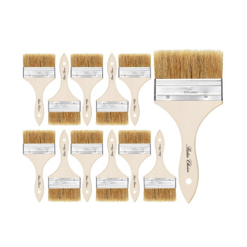 Bates Chip Paint Brushes 4 Inch 12 Pack Chip Brush Brushes For Painting Paint Brushes Stain Brushes For Wood Natural Bri