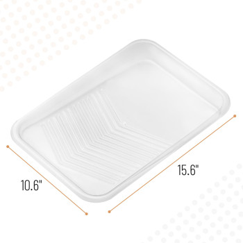 Bates Paint Tray Liner 9 Inch 10 Pcs Transparent Paint Pans Trays Plastic Paint Tray Disposable Paint Tray Paint Roller T