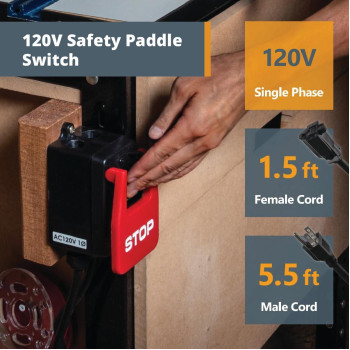 Powertec Ut1009 Router Table And Fence System With Safety Paddle Switch And Mobile Base Multipurpose Tool Stand With Wheels