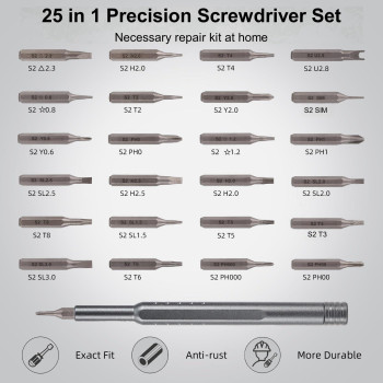 Generic 24 In 1 Precision Screwdriver Set Small Screwdriver Set With Torx Phillips Head Magnetic Screwdriver Set Suitable Fo