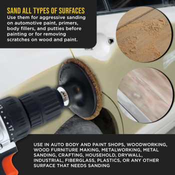 Duragold 3 Diameter Surface Conditioning Discs Brown Coarse Sanding Grit Box Of 25 Rtype Quick Change Roll Lock Connecti