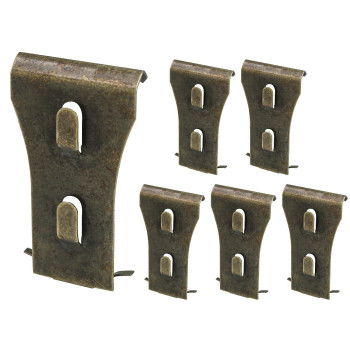 Biaungdo 6 Pcs Brick Wall Clips Steel Brick Hook Clips Heavy Duty Brick Hanger For Hanging Outdoors Metal Brick Wall Hangers