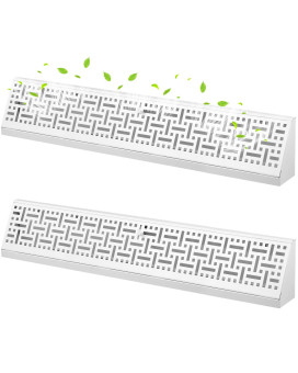 Landhoow 2 Pack Baseboard Register Diffuser Vent Covers For Home Floor Wall Baseboard Vent Covers Supply Floor Baseboard Diffus