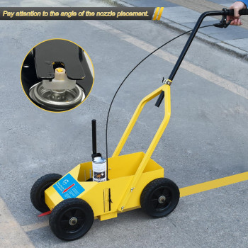 Gadfish Heavy Duty Striping Line Marking Machine Compatible With Inverted Marking Spray Paint Parking Lot Striping Machine For