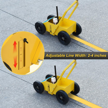 Gadfish Heavy Duty Striping Line Marking Machine Compatible With Inverted Marking Spray Paint Parking Lot Striping Machine For