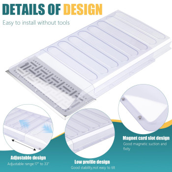 Magnetic Air Vent Extender For Under Furniture With 5 Secured Neodymium Magnets Floor Register Extends From 17 Up To 33 Flo