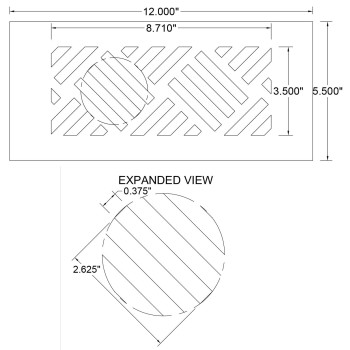 Reggio Register 4X10 3Pack Lowprofile Steel Floor Vent Cover Black Diagonal Pattern Premium Floor Register With A Rust