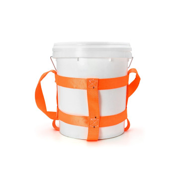 Qwork Durable Bucket Sling With Belly Bands For 5 Gallon Bucket 200Lbs Capacity 4 Pack