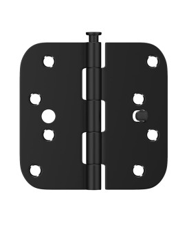 Goldenwarm Black Door Hinges 4Inch 3 Pack Security Door Hinges Interiorexterior Door Hinges Matte Black 4 Hinges With 58