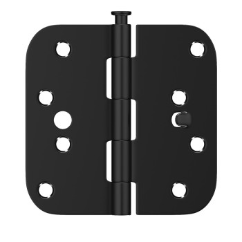 Goldenwarm Black Door Hinges 4Inch 3 Pack Security Door Hinges Interiorexterior Door Hinges Matte Black 4 Hinges With 58