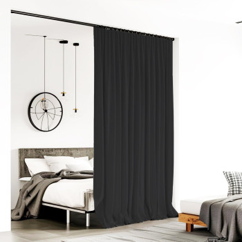 Room Divider Curtains For Ceiling Track Rod Blackout Ceiling Track Curtains With Hooks Noise Reduction Privacy Curtain For Wall