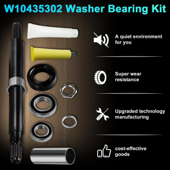 W10435302 Washer Bearing And Tub Seal Kit W10447783 Installation Tool Replacement For Whirlpool Cabrio And Maytag Bravos Xl Wa