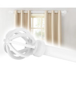 White Curtain Rods For Windows 48 To 84 58 Inch Black Heavy Duty Metal Curtain Rods Set Rustic Decorative Drapery Rods With B