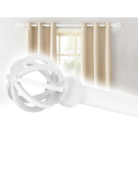 White Curtain Rods For Windows 48 To 84 58 Inch Black Heavy Duty Metal Curtain Rods Set Rustic Decorative Drapery Rods With B