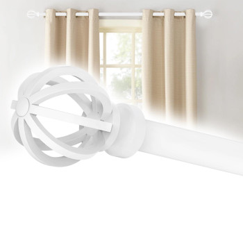 White Curtain Rods For Windows 48 To 84 58 Inch Black Heavy Duty Metal Curtain Rods Set Rustic Decorative Drapery Rods With B