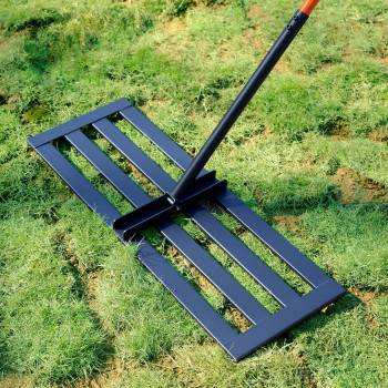 Lawn Leveling Rake 30X10 Leveling Rake 78 Inch Handle Length Stainless Steel Adjustable Handle Lawn Leveler Rake For Bac