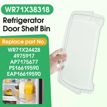 Wr71X38318 Refrigerator Door Shelf Bin For Ge Replacement Part Wr71X24428 4975917 Ap7175677 Ps16619590 Eap16619590