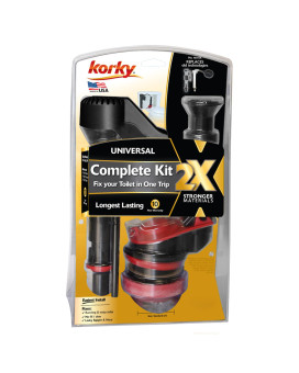 Korky 4010Xp 2X Longlife Standard 2Inch Complete Fixes Running Noisy Noslow Refill And Noweak Flush Easy To Install Toil