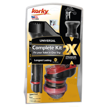 Korky 4010Xp 2X Longlife Standard 2Inch Complete Fixes Running Noisy Noslow Refill And Noweak Flush Easy To Install Toil