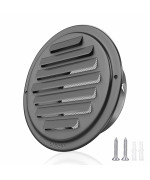 3Inch 304 Stainless Steel Air Vents Louvered Grille Cover Vent Hood Flat Ducting Ventilation Air Vent Wall Air Outlet With Fly