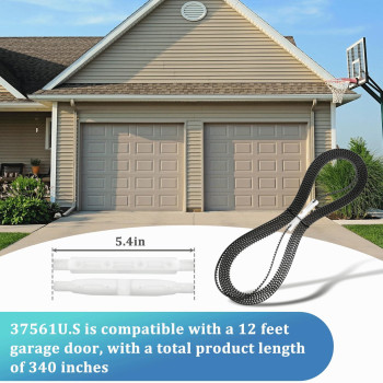 37561Us Garage Door Opener Belt For 12 Ft High Garage Door Compatible With Genie Silentmax 1000 Silentmax 1200 Intellig 1000