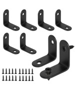 Masendelk 16Pcs L Bracket Corner Braces 90 Degree Corner Brackets Black Stainless Steel Right Angle Bracket 30 X 30 X 2Mm