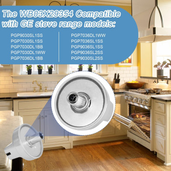 Wb03X29354 Gas Cooktop Knob Compatible With Ge Range Cooktop Surface Burner Control Knob Replaces Pd00042150 4585908 Ap6327766 P